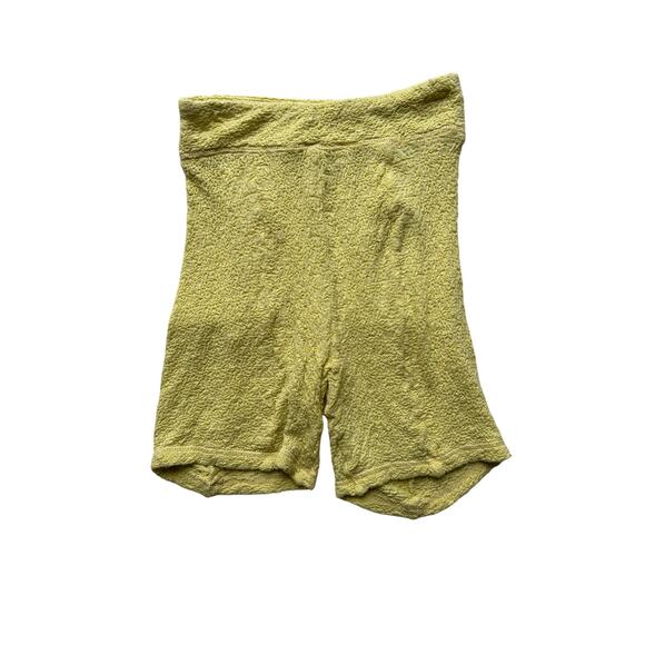 Urban Outfitters Out From Under Yellow Textured Bike Shorts Size Small - Picture 1 of 6